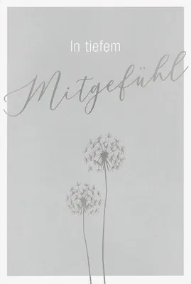 Produktbild von Trauer – Beileid - Kondolenzkarte im Format 11,5 x 17 cm mit