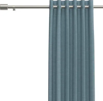 Produktbild von Unyqoos® Ausziehbare Gardinenstange Metall, verstellbar 183–366 cm, Komplett-Set mit 3 verstellbaren Haltern, Endkappen & Schrauben – Silber