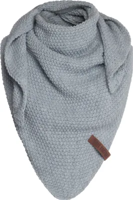 Produktbild von Knit Factory Coco Dreiecksschal Junior - Grau - 140x60 cm