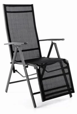 Zdjęcie produktu dla Ogrodowe aluminiowe krzesło składane z podnóżkiem RELAX - an