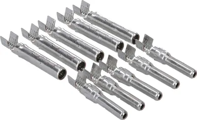 Image de Lot de 5 contacts mâles et femelles Kalitec MC4 PV Contacts de rechange pour câbles solaires 4-6 mm² I Contact mâle en cuivre I Connecteur de panneau solaire MC4 I Modules solaires et systèmes PV