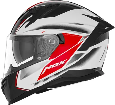 Image de Integral Helmet NOX N401 Xeno White-Red XXL Blend Action
