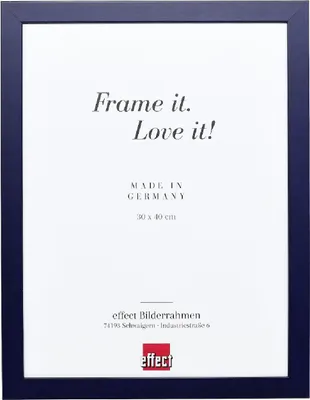Zdjęcie produktu dla Rama drewniana z efektem profilu Top Pro niebieska 20x25 cm ze szkłem antyrefleksyjnym