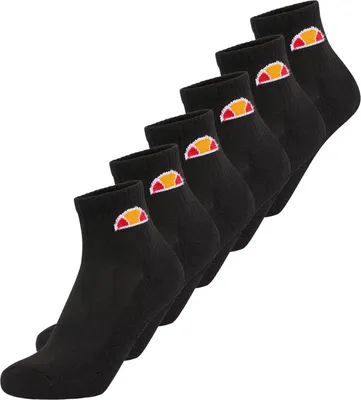 Produktbild von ellesse Uni Quarter Socken, 6 Paar - Rilla, Ankle Socks, Logo Schwarz 36-38
