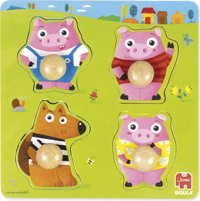 Produktbild von GOULA Die 3 kleinen Schweinchen-Puzzle