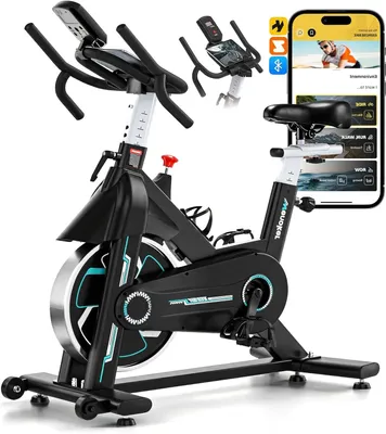 Produktbild von Hometrainer – Fitnessfahrrad – Indoor-Fahrrad – Ergometer – Bluetooth-Monitor