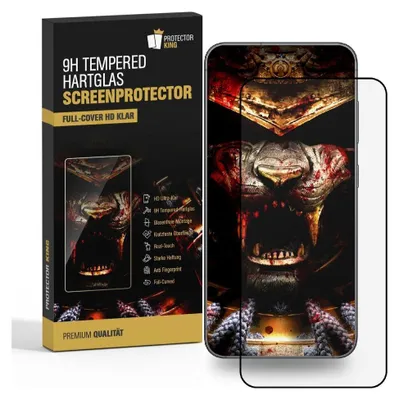 Produktbild von 1x 9H Hartglas für Samsung Galaxy S21 FE FULL COVER Panzerfolie Displayschutz KLAR SW Panzerglas Schutzglas Schutzfolie