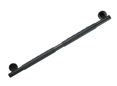 Produktbild von WENKO Wandhaltegriff Secura Dusche Duschgriff Badewanne Edelstahl Schwarz 65.5cm