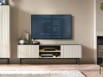 Produktbild von YOURHOUSE24 TV-Schrank TV-Lowboard ORTA RTV-180, Kaschmir