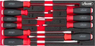Immagine prodotto di Set di cacciaviti VIGOR V5068 393 mm 188 mm 35 mm