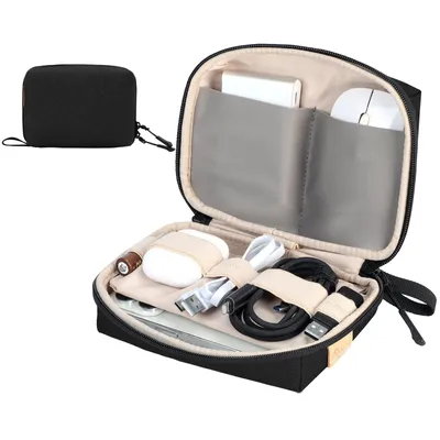 Produktbild von Kompakte Kabeltasche für Reise & Büro Schwarz