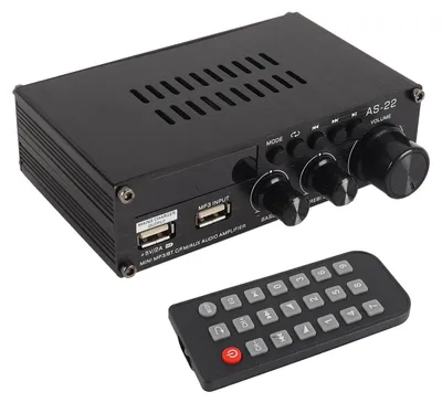 Immagine prodotto di Amplificatore HiFi Bluetooth AS-22, mini amplificatore stereo audio a 2 canali con 40W x 2