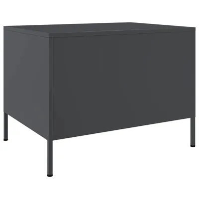Image de Table basse anthracite 68x50x50,5 cm acier