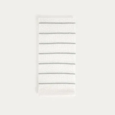 Obrázok produktu pre HOMLA VIRELLE – kuchynská utierka z bavlny s dekoratívnym zeleným švom, 40 x 60 cm