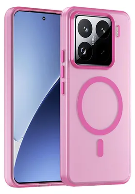 Produktbild von Mobigear Stoßfeste Handyhülle für Xiaomi 15 Pro mit MagSafe-Funktion, Hartschalenhülle, Rückseite - Rosa