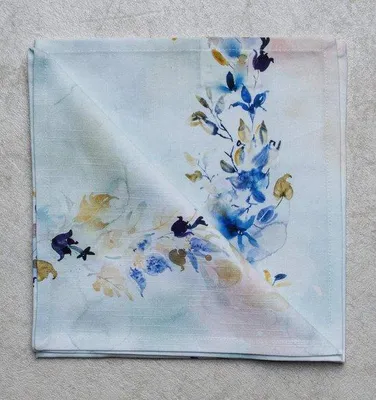 Image de Serviettes Famanu, 100% coton - Lot de 4, lavables, 45 cm x 45 cm