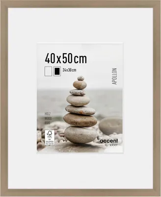 Produktbild von accent by nielsen Holz Bilderrahmen Apollon, 40x50 cm, Silber