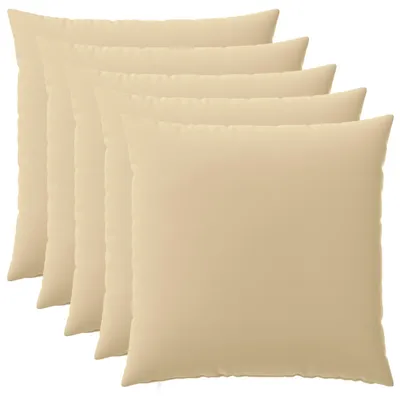 Obrázek produktu pro vidaXL Povlak na polštář, 6 kusů, barva béžová, rozměr 65 x 65 cm, materiál: polyester