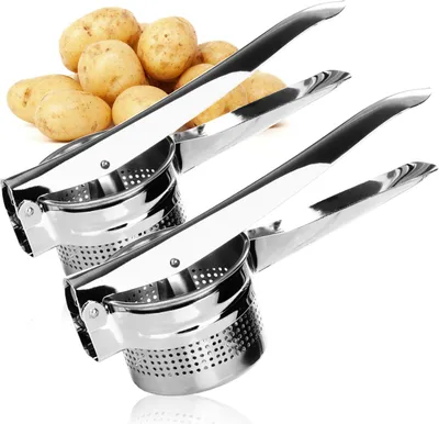Produktbild von COM-FOUR® 2x Kartoffelpresse - Handpresse für Kartoffeln, Obst und Gemüse