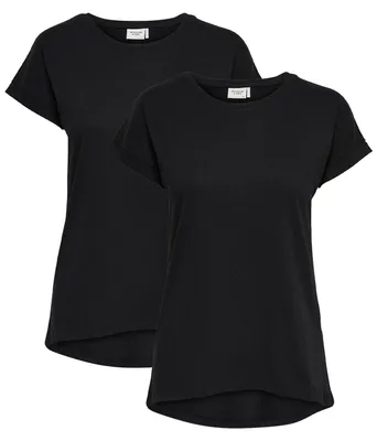 Produktbild von JDY T-Shirt 2-er Stück Pack Kurzarm Basic Blusen Oberteil Set JDYLOUISA Größe: 38