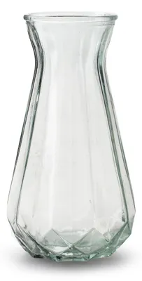 Produktbild von Jodeco Blumenvase - transparentes Glas - H24 x T13,5 cm