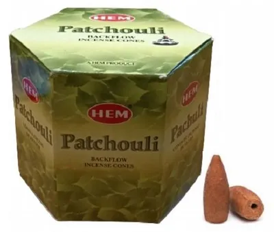 Produktbild von HEM Backflow Räucherkegel Patchouli Duft 40 Stück