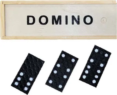 Produktbild von Domino Spiel in Holzbox Familienspiel Gesellschaftsspiel Reisespiel
