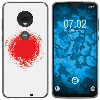 Produktbild von PhoneNatic Case kompatibel mit Motorola Moto G7 Silikon-Hülle WM Japan M7