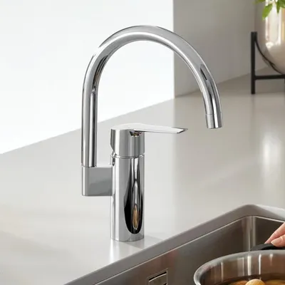 Zdjęcie produktu dla Jednouchwytowa bateria zlewozmywakowa Grohe Start, 1/2" chrom