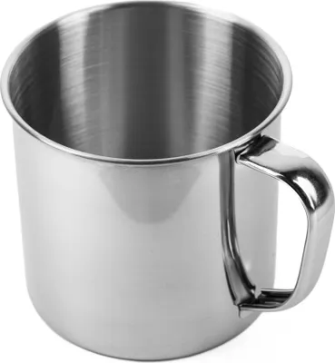 Produktbild von Edelstahl Tasse 300 ml 80 g Trinkbecher Becher Kaffee Tee Geschirr Campfrei