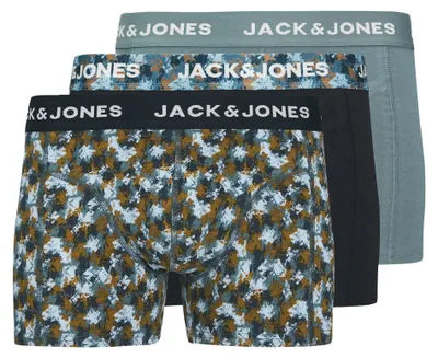 Productafbeelding van JACK & JONES JUNIOR Heren boxershorts, 3-pack, model Jacethan, kleur Sky Captain, artikelnummer: Numeric_176