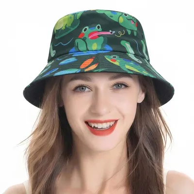 Immagine prodotto di Cappello estivo unisex - Cotone/poliestere - Leggero - Pieghevole - Motivi alla moda - Protezione solare - Cappello estivo