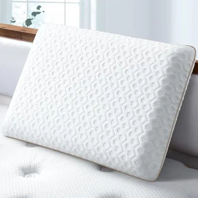 Obrázok produktu pre Uniqoos® Ergonomická vankúšik pre spáčov na boku – gél, pamäťová pena, snímateľný poťah (100% polyester), 60 x 40 cm, výška 13 cm, stredná tuhosť, Oeko-Tex