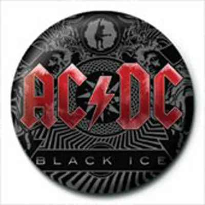Immagine prodotto di AC/DC - Distintivo a bottone - Ghiaccio nero BT184