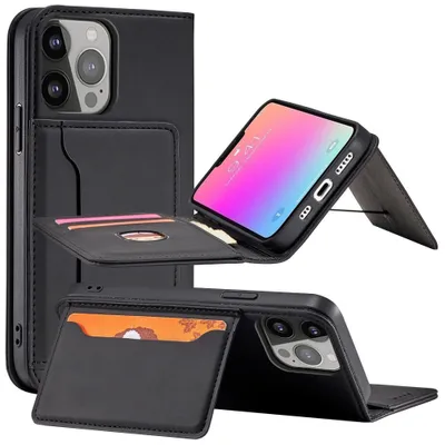 Produktbild von Magnetkartenetui Samsung Galaxy S23+ Flip Wallet Stand Schwarz