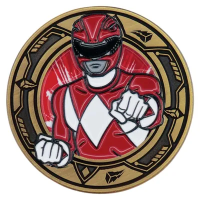 Image de Pièce de collection Power Rangers, édition limitée, Ranger Rouge