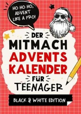 Produktbild von Der Mitmach-Adventskalender für Teenager Mädchen & Jungs Black & White Edition