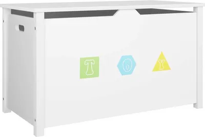 Produktbild von Bolt Edge Aufbewahrungsschrank – Weiß/Eiche – Für Kinder – Spielzeug- und Bücherregal – MDF – 40x36x170cm