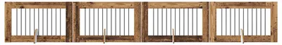 Produktbild von Hundetor mit Ständern 4 pcs Altholz 100 x 60 cm Holzwerkstoff