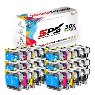 Produktbild von 30x Tinten Brother LC-980 LC-1100 Multipack kompatibel für Brother MFC-295CN