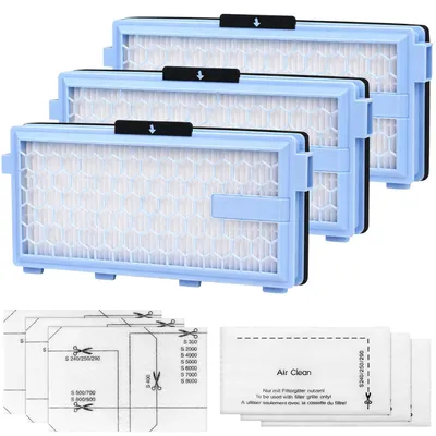 Produktbild von Filter für Miele-kompatible Staubsauger Compact C1 C2 Complete C2 C3 Serie S4 S5 S6 S8 SA-SF 50 SF-AA 50 [9er-Set] Phonillico®