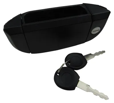 Productafbeelding van Deurklink, voor, rechts, buitenkant + cilinderslot met sleutel voor VW T4 bus/bestelwagen