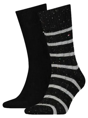 Produktbild von Tommy Hilfiger - Socken für Herren (2er-Pack) NA105 (44,5 EU - 47 EU) (Schwarz)