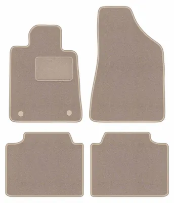 Image de Tapis de sol en moquette pour Renault Safrane 1992-2000 (liftback) – jeu 4 pièces, beiges, sur mesure – Wielganizator LUX