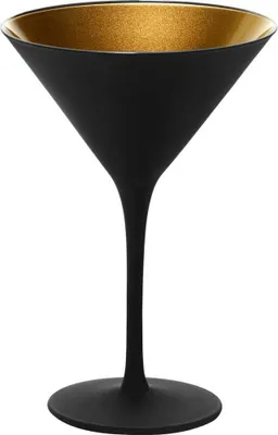 Obrázek produktu pro Koktejlová sklenice Stölzle Elements 240 ml, černá/zlatá, 6x
