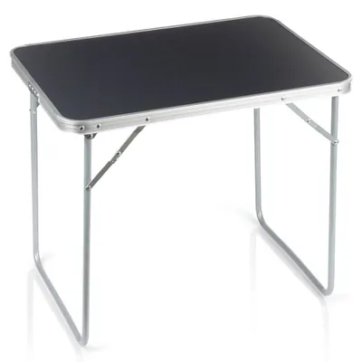 Produktbild von Vilde | Campingtisch Klappbar - 70x50x60 cm - Metall Koffertisch MDF Graphit