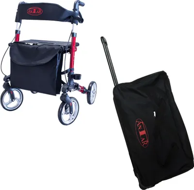Produktbild von Antar Rollator Leichtgewicht Klappbar Komplett-Set mit Transporttasche
