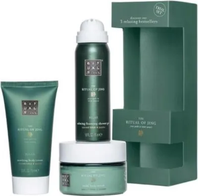 Produktbild von Rituals Jing Set Foaming Shower Gel 50ml/Body Scrub 125ml/Body Cream 70ml 245 ml
