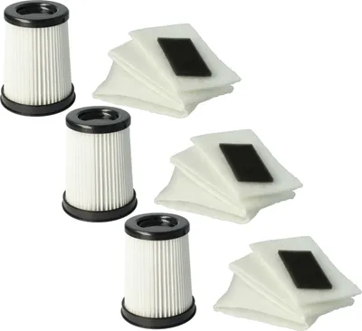 Produktbild von vhbw 15-tlg. Filter-Set kompatibel mit Dirt Devil M2828-3, M2828-0, M2828-1, M2828-2, M2827-1 Centec, M2827-2, M2828 Centec, M2829-0 Staubsauger