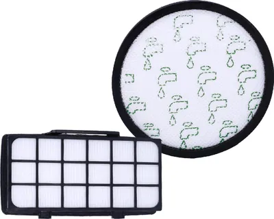 Image de Sillar Lot de 2 filtres d'aspirateur - Filtre de rechange (prémoteur + évacuation EPA E11), compatible avec Rowenta X-Trem Power Cyclonic